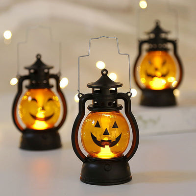 Lámpara Portátil Halloween con Diseño de Calabaza y Calavera - Image 13