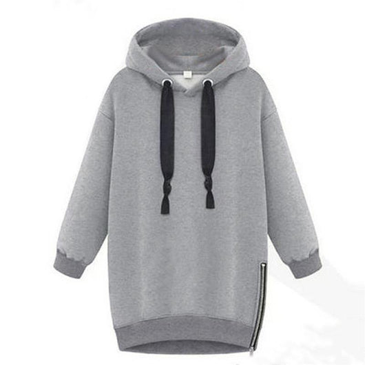 Sudadera Mujer con Capucha Suelta y Manga Larga - Image 11