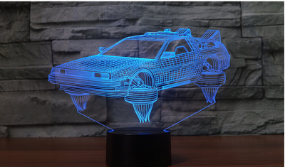 Lámpara Nocturna 3D Coche de Ciencia Ficción para Dormitorio Infantil - Image 21