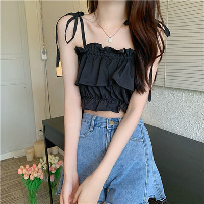 Top Fruncido Hot Girl con Tirantes Ajustables - Image 25