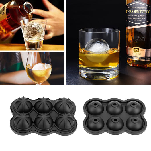 Molde de Hielo Grande de Silicona - 6 Esferas Gigantes para Whisky, Cócteles y Vino - Image 13