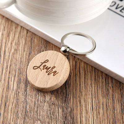 Llavero Personalizado de Madera con Grabado de Nombre - Image 20