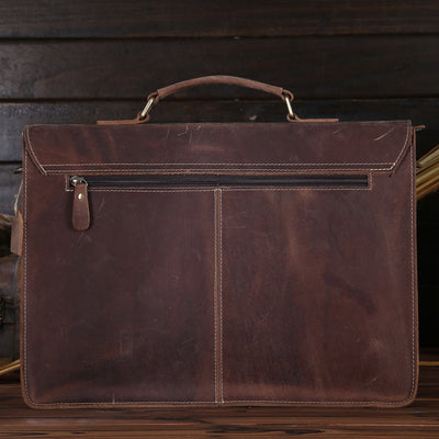 Bolso Messenger de Cuero Crazy Horse - Estilo Vintage Duradero - Image 11