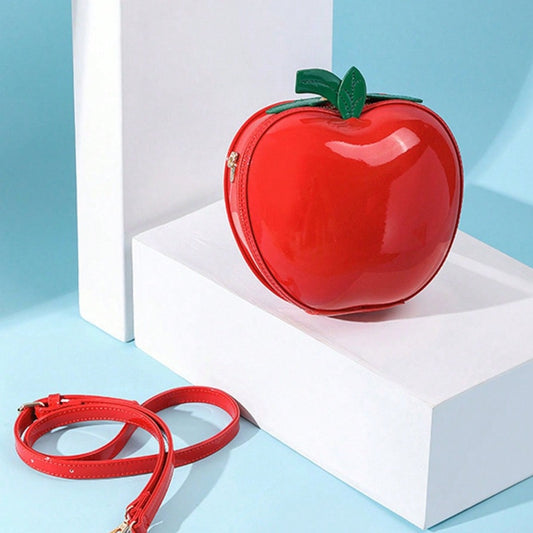 Bolsa Portátil con Diseño de Manzana para Teléfono y Maquillaje