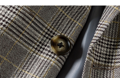Blazer Retro Británico de Largo Medio con Estilo Urbano - Image 14