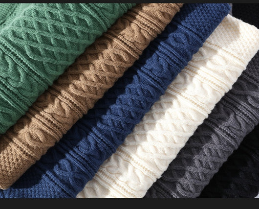 Suéter Cuello Redondo para Hombre - Otoño e Invierno - Image 8