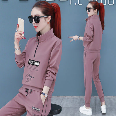 Conjunto Deportivo Mujer Suéter Ajustado Cuello Alto Dos Piezas - Image 23