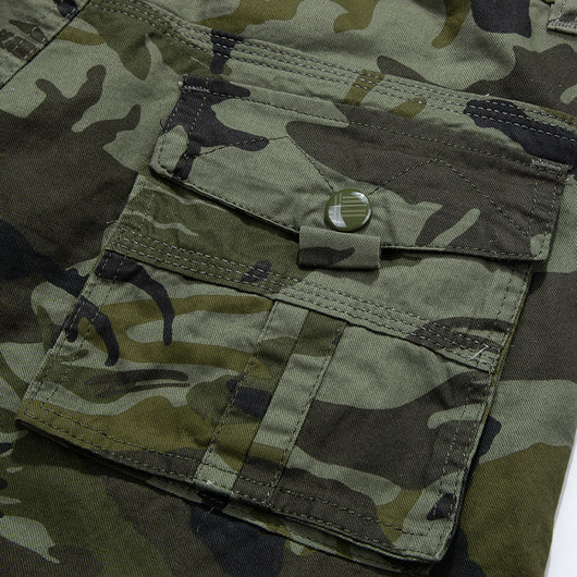 Pantalones Cortos Camuflaje Hombre Talla Grande - Diseño Suelto Europeo Americano - Image 5
