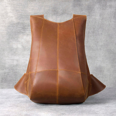 Mochila Pequeña de Cuero Genuino Crazy Horse para Mujer - Estilo Retro - Image 2