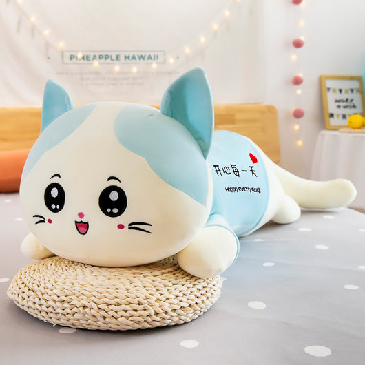 Almohada Larga Gato Adorable - Cojín Sofá Peluche Confortable - Image 7