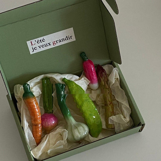 Imanes Decorativos de Vegetales para Refrigerador