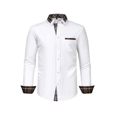 Camisa Manga Larga Hombre con Cuello Floral Patchwork - Image 33