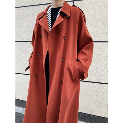 Chaqueta Cortaviento Larga Estilo Británico Suelta Hasta la Rodilla para Mujer - Image 8