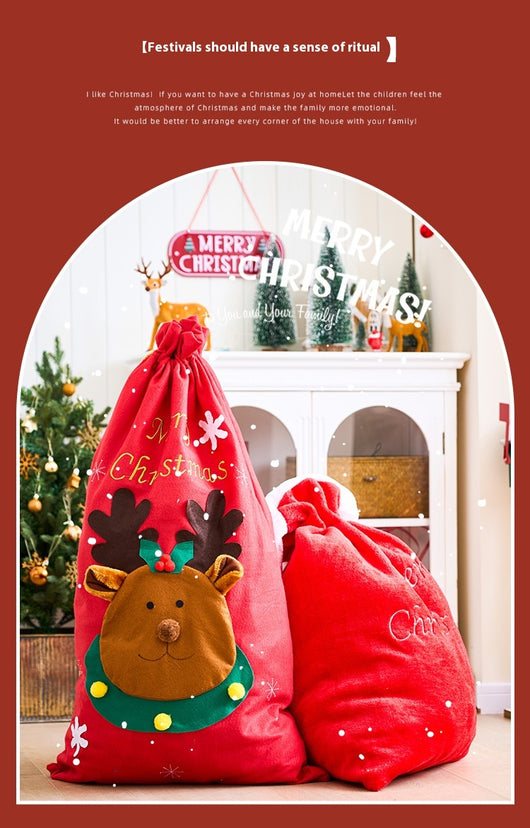 Bolsas de Regalo Navideñas Grandes del Papá Noel para Sorpresas de Nochebuena - Image 10