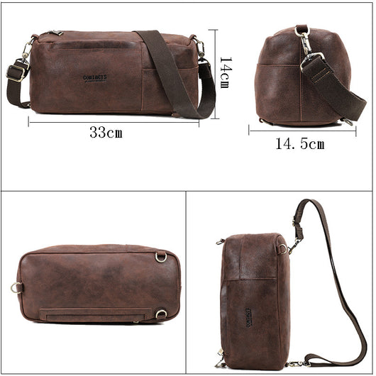Bolsa Mensajera de Un Hombro Estilo Europeo para Hombre - Image 3