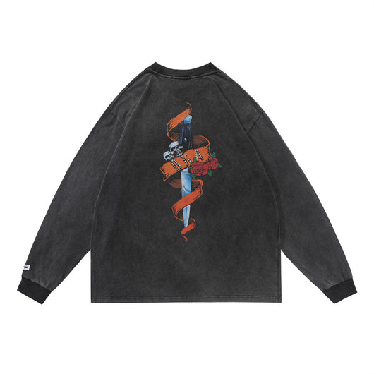 Playera Manga Larga Calavera Dark Demon para Hombre - Image 3