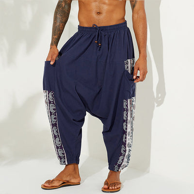 Pantalones Casuales Holgados con Estampado Degradado para Hombre - Image 3