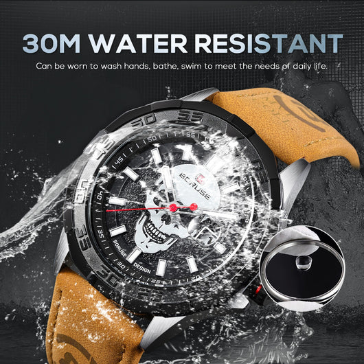 Reloj Deportivo Resistente al Agua con Calendario y Correa de Cuero - Image 13