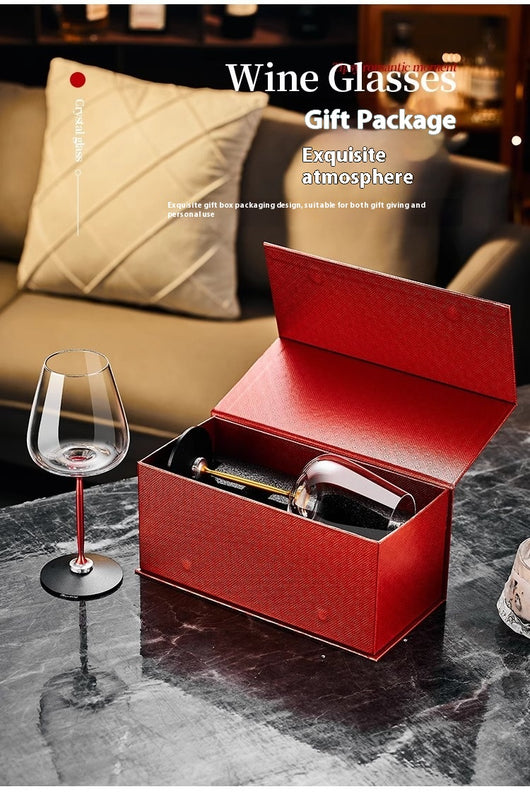 Caja de Regalo Soporte Giratorio para Copa de Vino en Cristal y Aluminio - Image 16