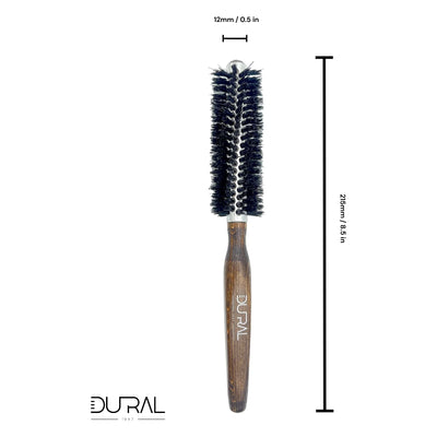 Dural Beech wood quick-styler hair brush with boar bristles - 10 rows - Tekeno