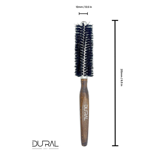 Dural Beech wood quick-styler hair brush with boar bristles - 10 rows - Tekeno