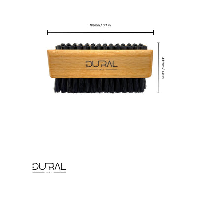 Dural Beech wood hand & nail brush with black natural bristles - 4/6 rows - Tekeno