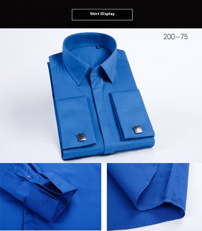 Camisa de Vestir para Hombre con Puños Franceses y Gemelos - Image 20