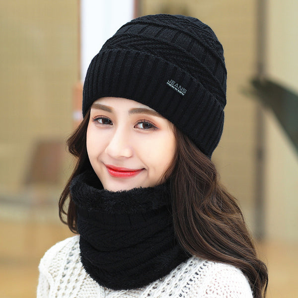 Conjunto de Gorro y Bufanda para Hombre y Mujer - Abrigo Invernal