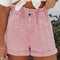 Shorts Talle Alto Lavados para Mujer - Versátiles y Modernos
