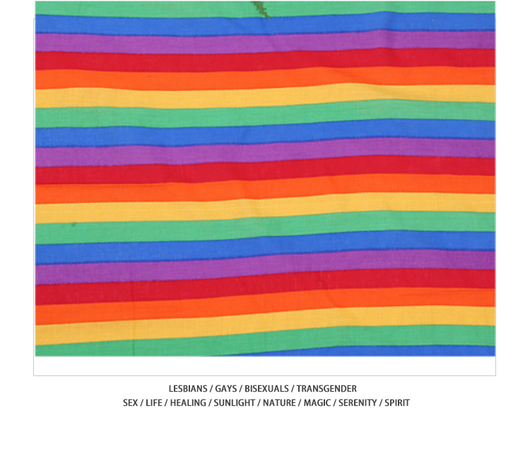 Pañuelo Cuadrado LGBT Arcoíris de Algodón Transpirable para Exterior - Image 12