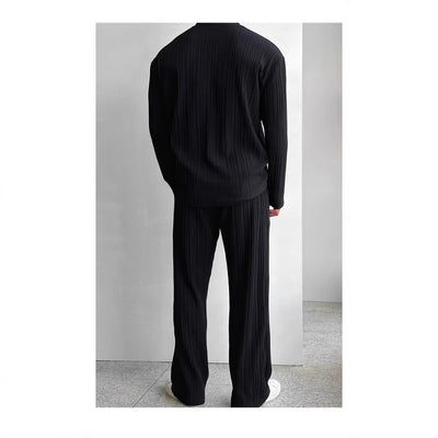 Traje Casual de Dos Piezas con Camisa de Manga Larga - Image 4