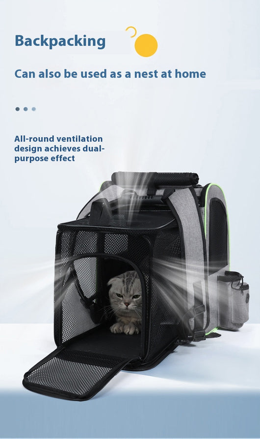 Mochila Transportadora para Gatos con Bolsa Extensible - Image 25