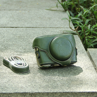 Funda Protectora de Cuero para Cámara y Tarjetas de Memoria - Image 4