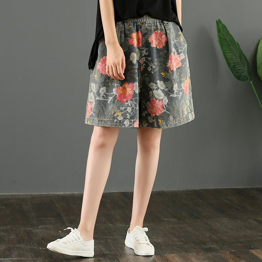 Pantalones Vaqueros Estampados Anchos de Tiro Alto para Mujer - Colección Verano - Image 7