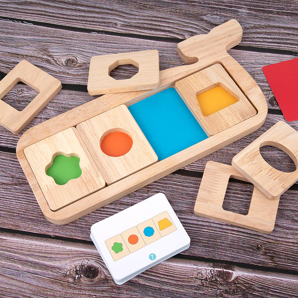 Puzzle 3D de Geometría para Bebés - Aprendizaje de Colores y Formas