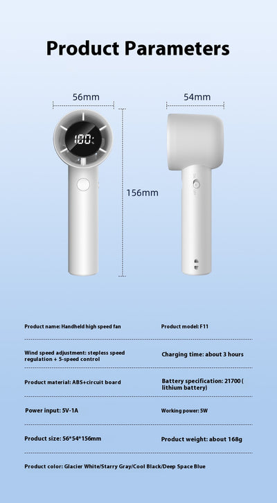 Ventilador Portátil de Alta Velocidad con Viento Ajustable - Resistencia Extrema - Image 12