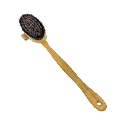 Dural Beech wood ionic body brush - bronze wire & horse hair - Tekeno