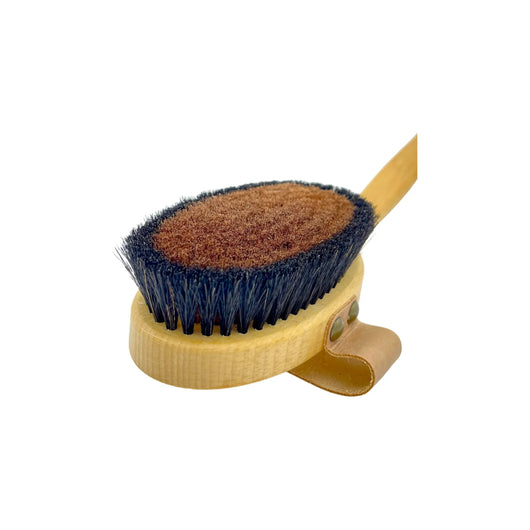 Dural Beech wood ionic body brush - bronze wire & horse hair - Tekeno