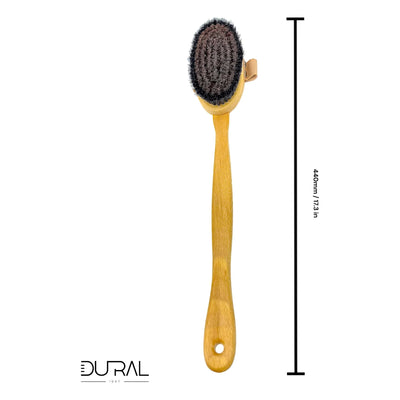 Dural Beech wood ionic body brush - bronze wire & horse hair - Tekeno