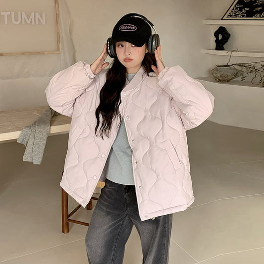 Abrigo Acolchado Delgado de Algodón - Corte Slim Moderno