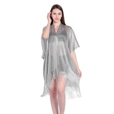 Blusa Playera con Cintas Doradas y Plateadas - Protección Solar Elegante - Image 75