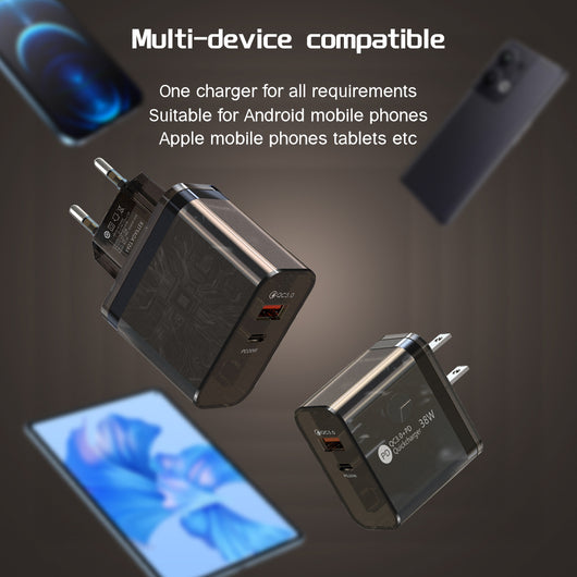 Adaptador de Carga Rápida 38W con Funda Transparente - Image 14