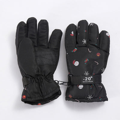 Guantes de Esquí Infantiles Térmicos con Forro Polar y Dedos Protegidos - Image 28