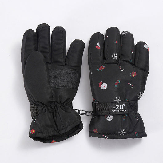 Guantes de Esquí Infantiles Térmicos con Forro Polar y Dedos Protegidos - Image 28