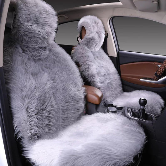 Juego de Fundas de Asiento de Auto Acolchadas - Cobertura Completa y Confort Invernal