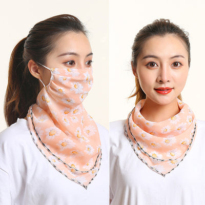 Pañuelo de Seda Protector Solar para Mujer - Máscara Cuello y Cara Verano - Image 10