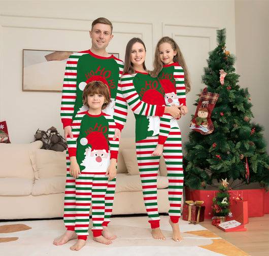 Pijamas Navideños Familiares a Juego - Conjuntos a Rayas Rojas - Image 10
