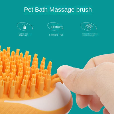 Cepillo de Baño 2-en-1 para Perros y Gatos con Masaje SPA - Image 4