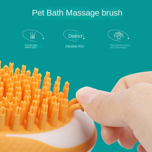 Cepillo de Baño 2-en-1 para Perros y Gatos con Masaje SPA - Image 4