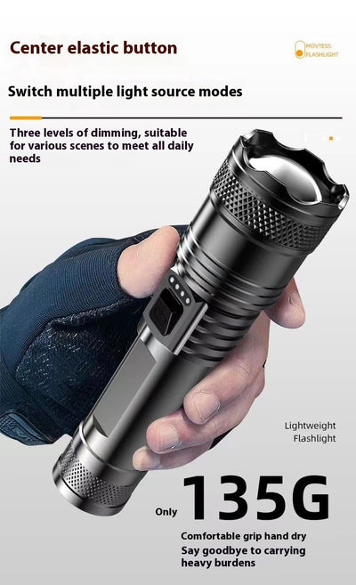 Linterna LED Recargable Profesional con Zoom Telescópico y Alcance Extendido - Image 17